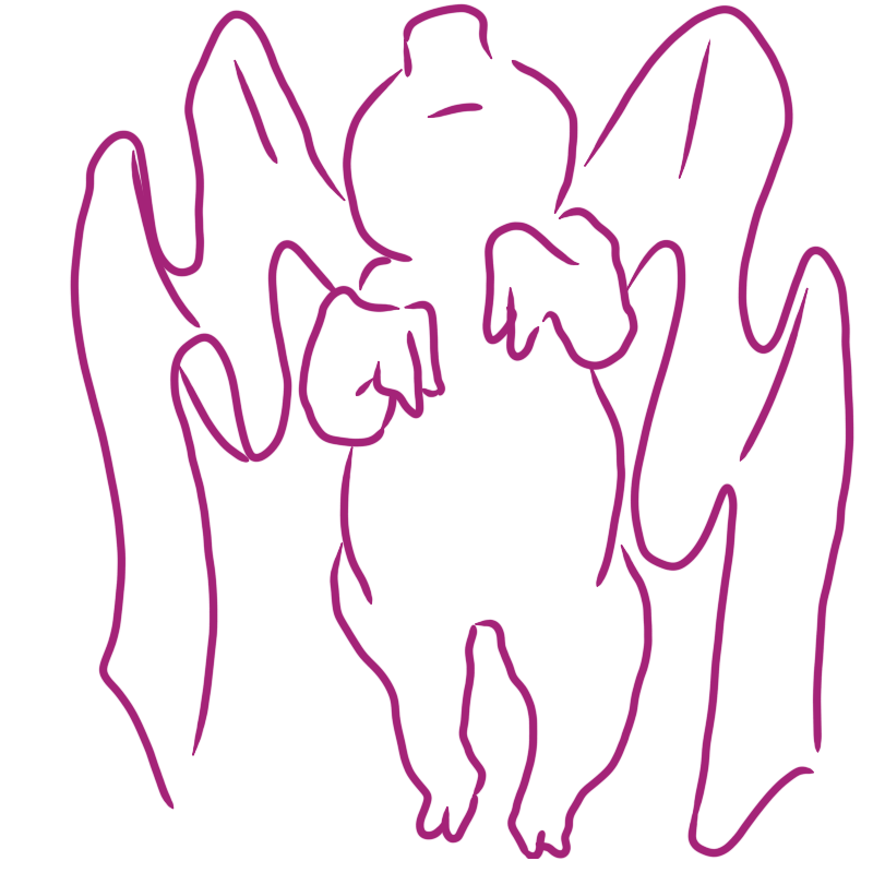 a pig flying upwards with ribbon-like wings