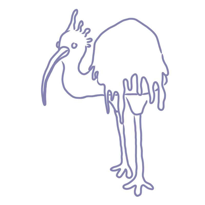 a bird with something liquid or icy about its head and back