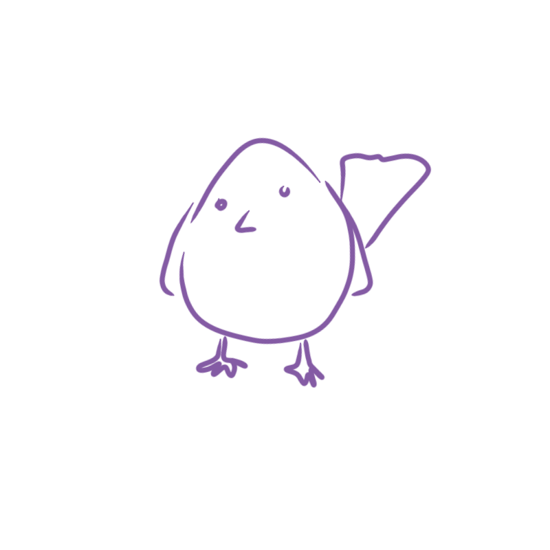 a small bird kind of in the shape of an egg